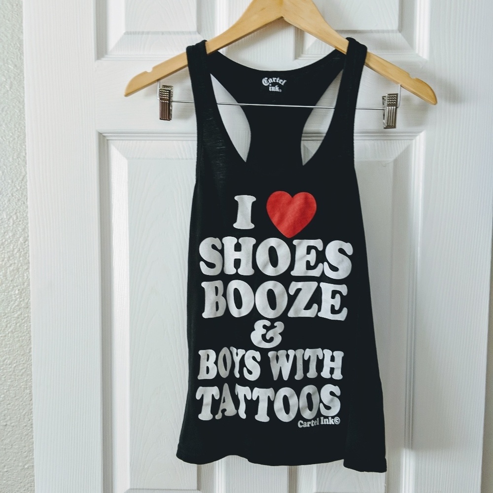 Cartel Ink Shoes, Booze, Boys With Tattoos Tank - Picture 2 of 5